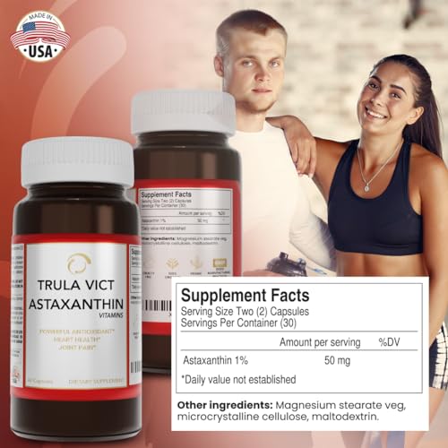 TRULA VICT Astaxanthin Capsules - Premium Antioxidant Support