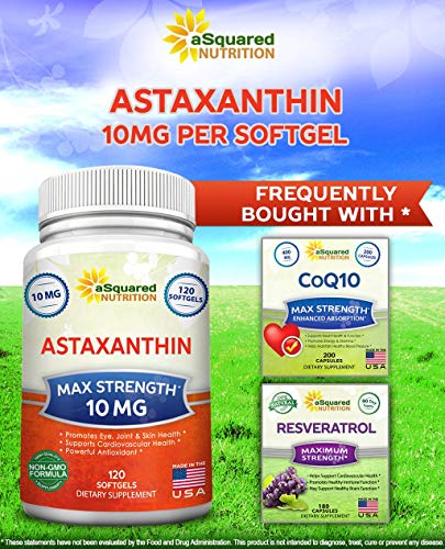 aSquared Nutrition Astaxanthin Pills - Pure Energy - Max Strength