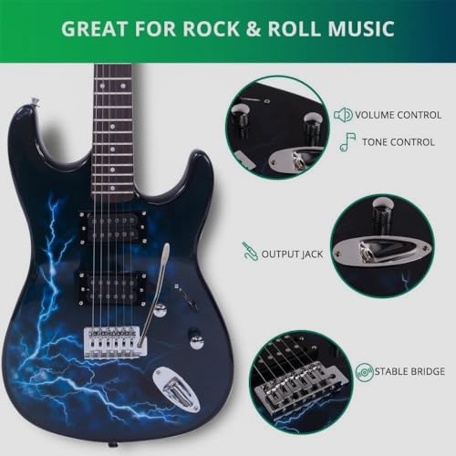 Ktaxon 39" Electric Guitar Kit with Gig Bag