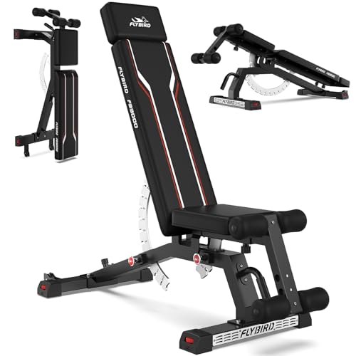 FLYBIRD Adjustable Weight Bench for Home Gym VIP