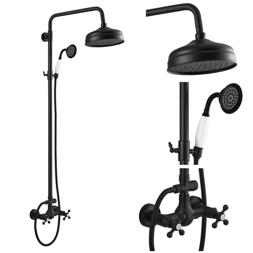 gotonovo Luxury Exposed Shower Faucet Set with Handheld