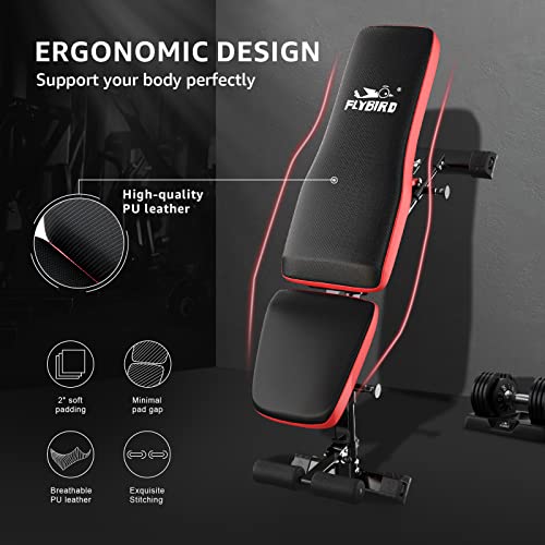 FLYBIRD Foldable Adjustable Weight Bench - VIP Smart Shopper