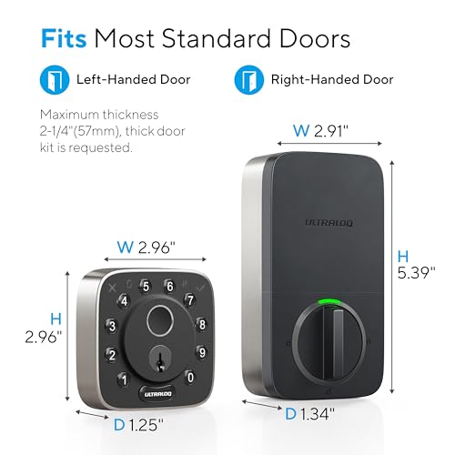 WiFi Smart Lock Set: Apple HomeKit Compatible, Voice Control
