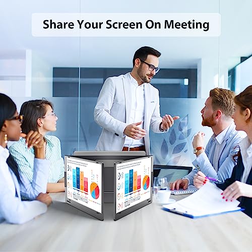 KYY 14'' USB-C Portable Monitor for Laptop Triple Screen