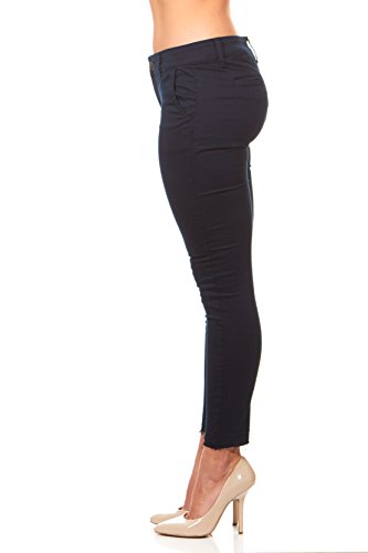 V.I.P. JEANS Women's Navy Blue Skinny Pant Trousers