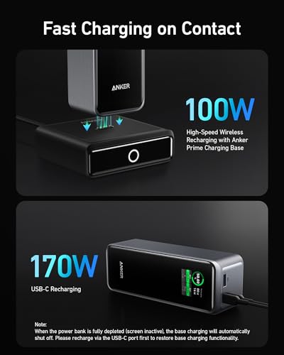 Anker Prime 27,650mAh Power Bank with 100W Charging Base