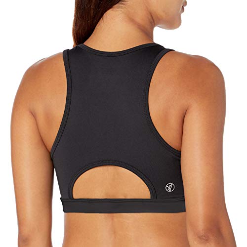 V.I.P. JEANS Sports Bra Tank Top, Black Camo, Small