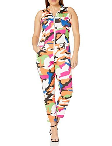 V.I.P. Skinny Jumpsuit Romper in Rainbow Camo