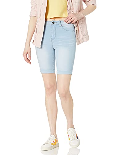 Women's VIP Acid Washed Bermuda Jeans Shorts, Size 7