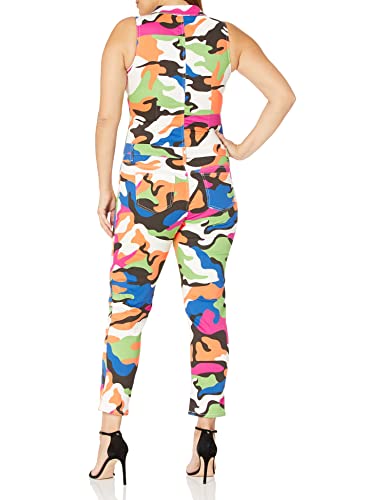 V.I.P. Skinny Jumpsuit Romper in Rainbow Camo