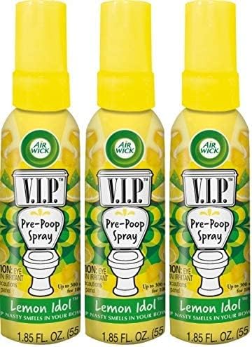 Air Wick V.I.P. Lemon Idol Toilet Perfume, 3-Pack