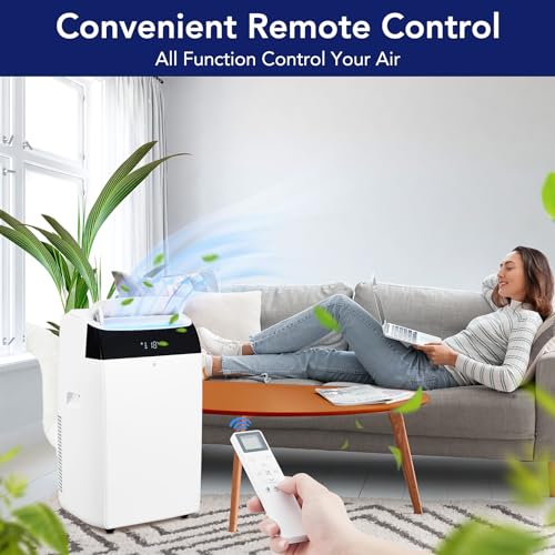 14K BTU Portable AC: Powerful Cooling, 3-in-1 Unit