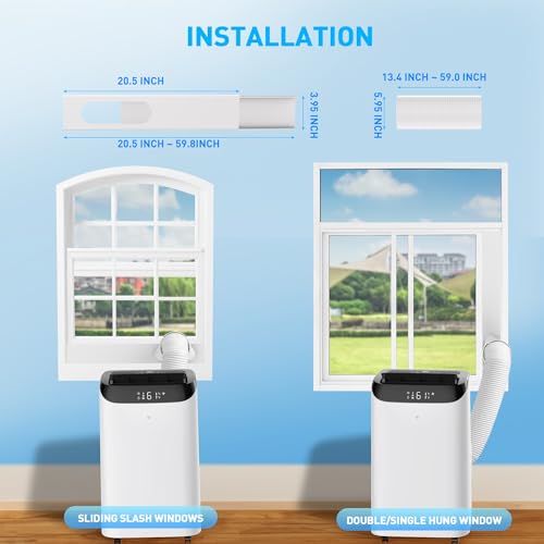 12,000 BTU Portable AC for Large Spaces with Remote