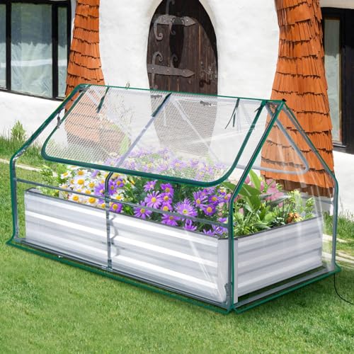 Galvanized 6x3x1Ft Self Watering Garden Bed Kit