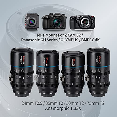 SIRUI Mars Anamorphic Lens Set, MFT Kit- 4 Lenses