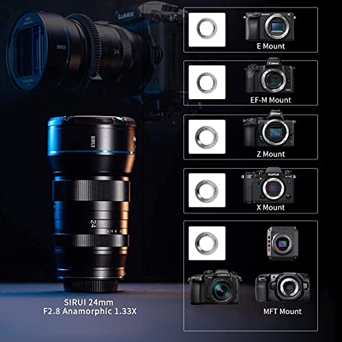 SIRUI 24mm Anamorphic Lens for APS-C E-Mount Cameras