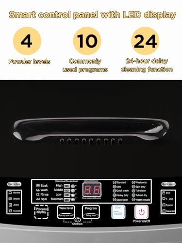 Krib Bling Full-Automatic Washing Machine with LED Display