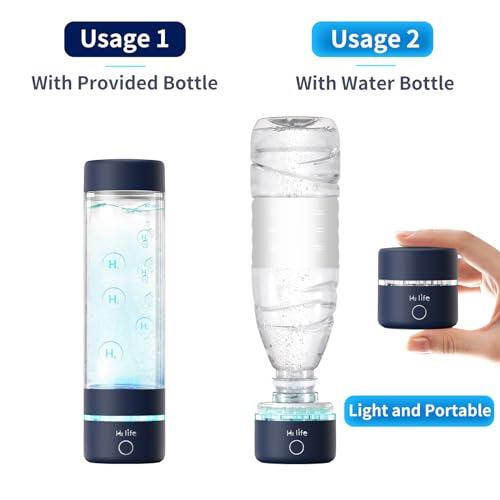 Portable Hydrogen Water Bottle with Ionized Technology (Blue)