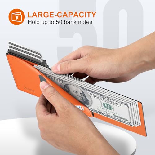 Men's AirTag Wallet: RFID Blocking, Slim, Genuine Leather