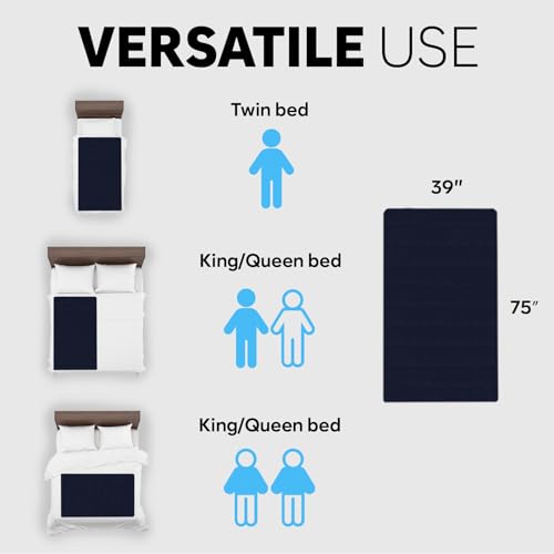 Adamson B10 Navy Blue Bed Cooling System - Twin