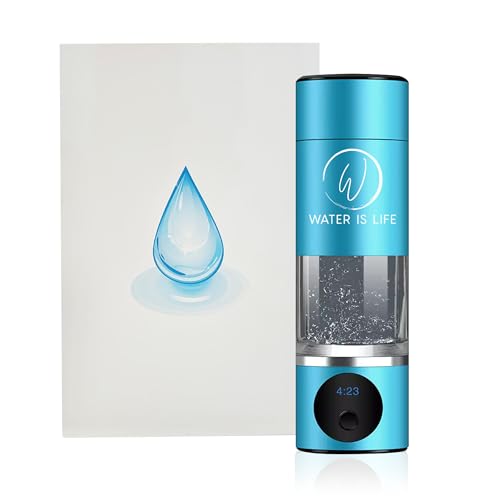 Premium Waterproof Hydrogen Water Ionizer Bottle with LED