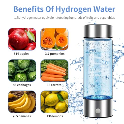 2024 Hydrogen Water Ionizer Portable Bottle Silver