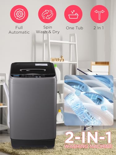 KRIB BLING Automatic Washing Machine with LED Display