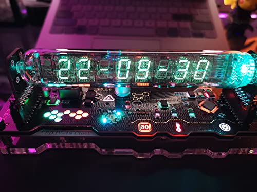 IV18 Nixie Tube Clock with Date, Time, Temperature