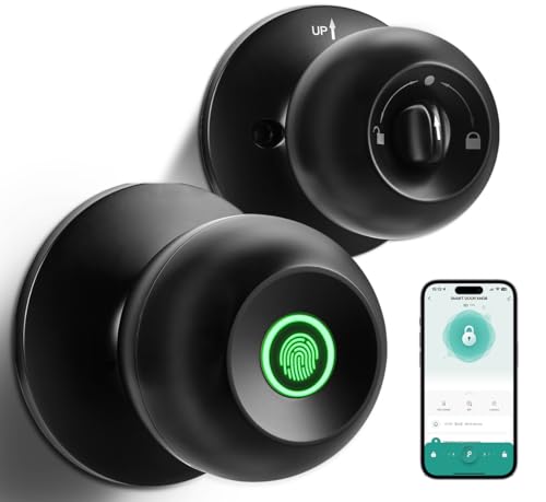 Smart Fingerprint Door Knob with Biometric App Control