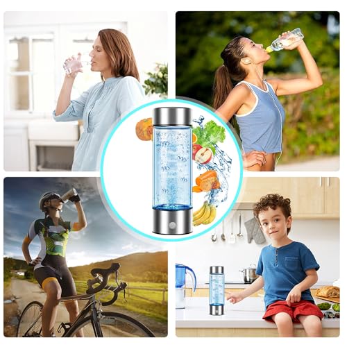 2024 Hydrogen Water Ionizer Portable Bottle Silver