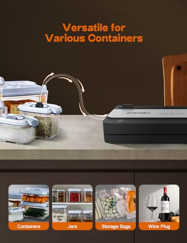 Powerful Food Sealer with Built-in Cutter & Bags