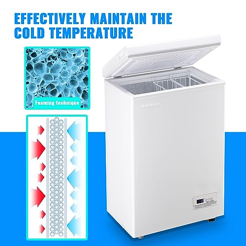 DEMULLER Ultra-Low Temperature Chest Freezer for Home/Kitchen/Office