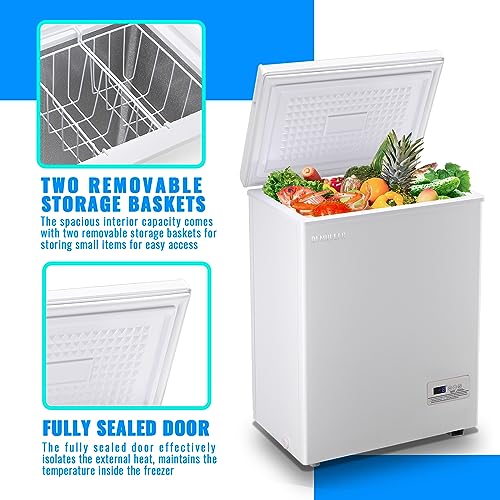 DEMULLER Ultra-Low Temperature Chest Freezer for Home/Kitchen/Office