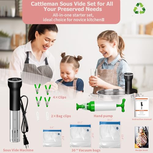 Cattleman Cuisine Sous Vide Cooker WiFi Kit, 1000W