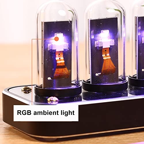 Nixie clock with gesture control, custom picture upload