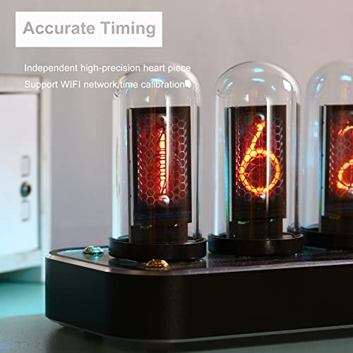 Nixie clock with gesture control, custom picture upload