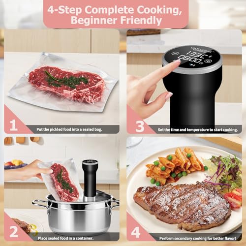 Cattleman Cuisine Sous Vide Cooker WiFi Kit, 1000W