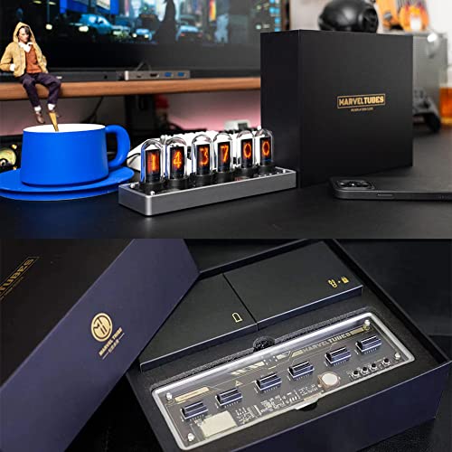 Adventurers IPS Nixie Tube Clock with RGB Backlight