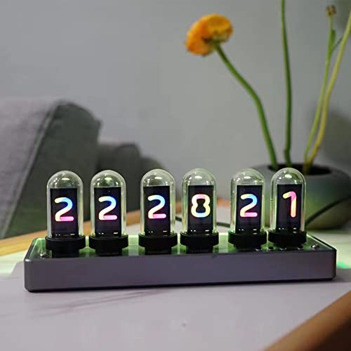 Adventurers IPS Nixie Tube Clock with RGB Backlight