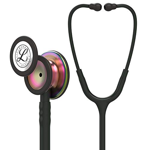 3M Littmann Classic III Stethoscope, Rainbow-Finish, 27" Black
