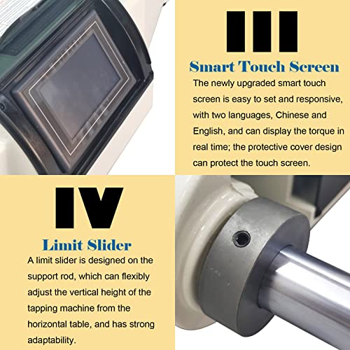 INTBUYING Electric Tapping Threading Machine 360° M6-M36 VIP