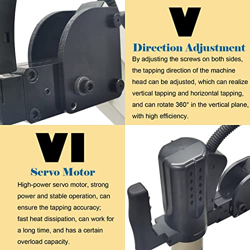 INTBUYING Electric Tapping Threading Machine 360° M6-M36 VIP