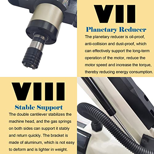 INTBUYING Electric Tapping Threading Machine 360° M6-M36 VIP