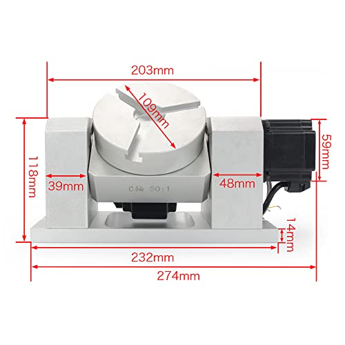 Rotary Indexer Table for CNC Router, Dual Support