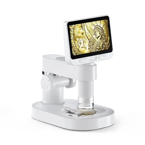 BEAVERLAB Digital Microscope 1600X HD, 4.3" Coin Magnifier