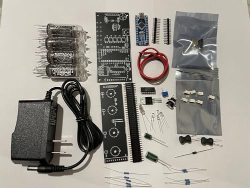 DIY Nixie Tube Clock Kit with Wooden Enclosure