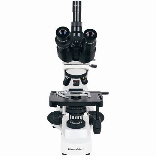 Ken-A-Vision T-29046 Research Microscope, Trinocular Head, 10× Eyepiece