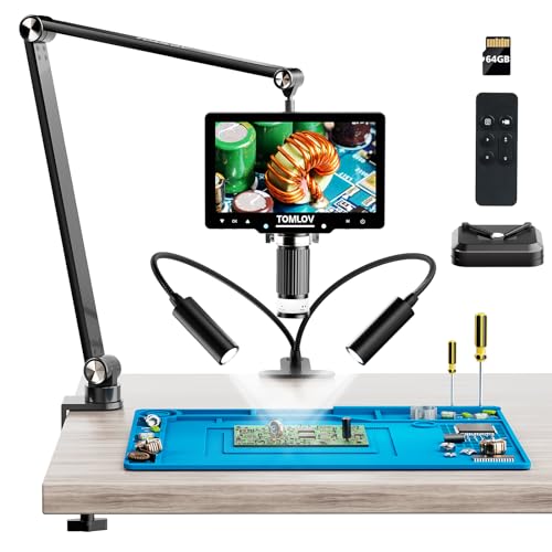 TOMLOV 2K Flexible Arm Digital Microscope VIP