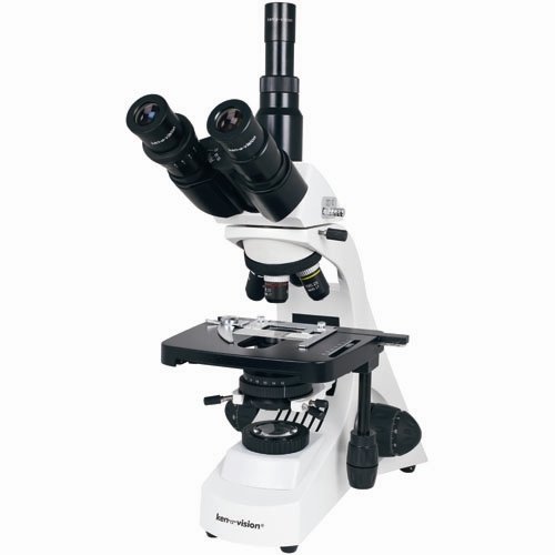 Ken-A-Vision T-29046 Research Microscope, Trinocular Head, 10× Eyepiece