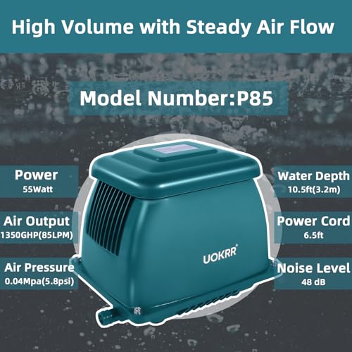 Septic Air Pump with Timer for Water Gardens